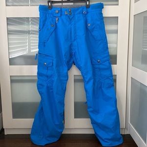 686 Smarty Original Cargo Insulated Mens Snowboard Pants Mediun Blue